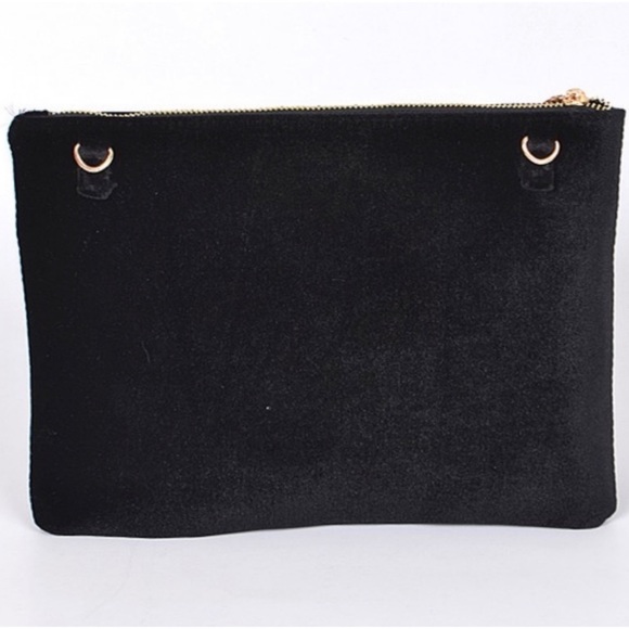 1 LEFT! Embroidered Velvet Clutch - Picture 5 of 7